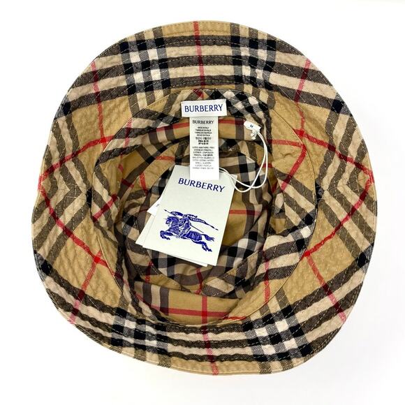 Burberry Classic Check Bucket Hat Archive Beige M